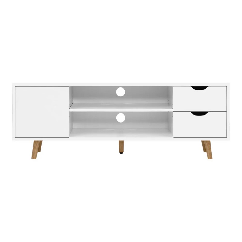 Artiss TV Cabinet Entertainment Unit 120cm White Larin Artiss TV Cabinet Entertainment Unit 120cm White Larin