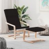 Relaxing Chair Black Fabric