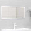 2 Piece Bathroom Furniture Set High Gloss White Engineered Wood