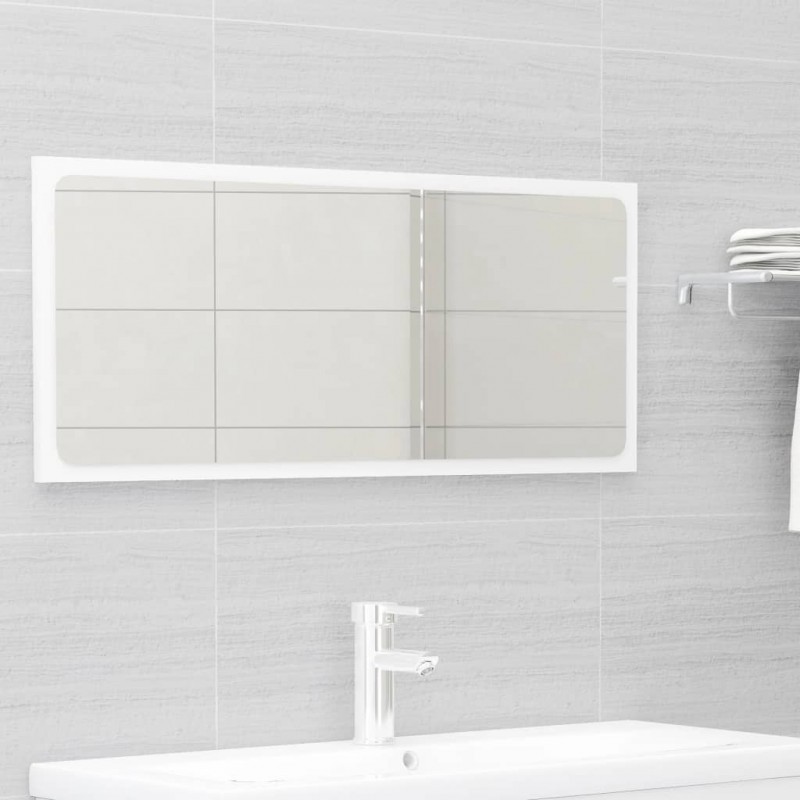2 Piece Bathroom Furniture Set High Gloss White Engineered Wood 2 Piece Bathroom Furniture Set High Gloss White Engineered Wood