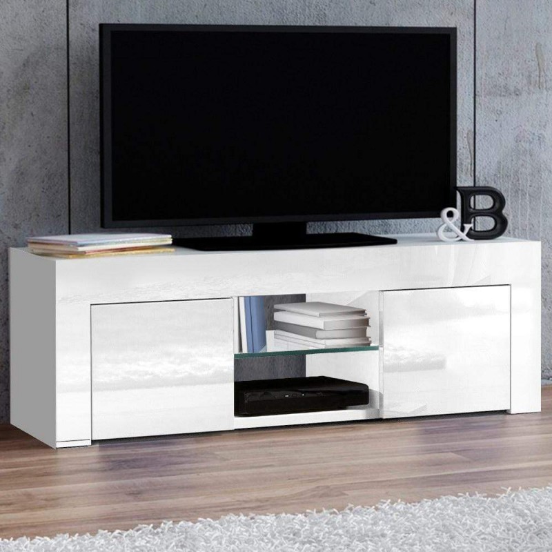 Artiss Entertainment Unit TV Cabinet 130cm White Ivan Artiss Entertainment Unit TV Cabinet 130cm White Ivan