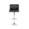 Artiss 4x Bar Stools Gas Lift Leather Padded Black