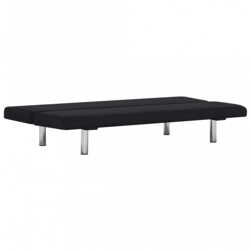 Sofa Bed Black Polyester Sofa Bed Black Polyester