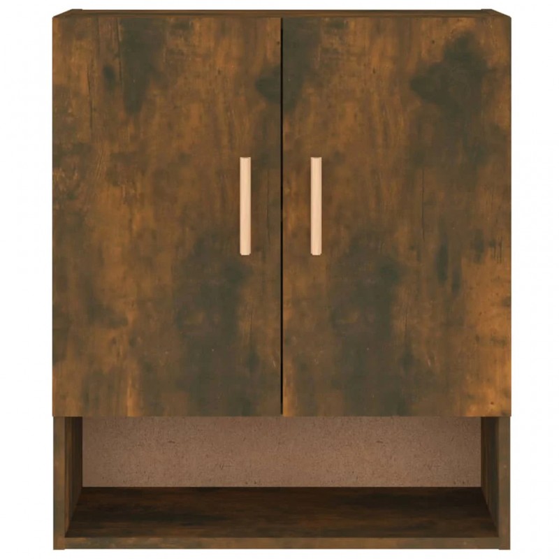 Wall Cabinet Smoked Oak 60x31x70 cm Engineered Wood Wall Cabinet Smoked Oak 60x31x70 cm Engineered Wood