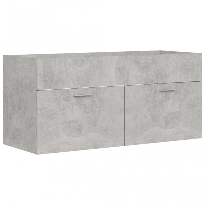 Bathroom Furniture Set Concrete Grey Engineered Wood Bathroom Furniture Set Concrete Grey Engineered Wood