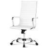 Artiss Office Chair Conference Chairs PU Leather High Back White