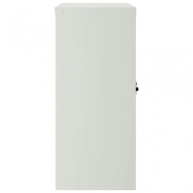 Office Cabinet with 2 Doors Grey 90 cm Steel Office Cabinet with 2 Doors Grey 90 cm Steel