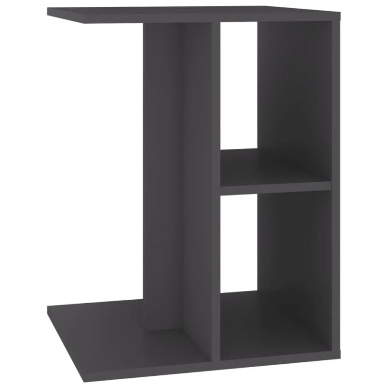 Side Table Grey 60x40x45 cm Engineered Wood Side Table Grey 60x40x45 cm Engineered Wood