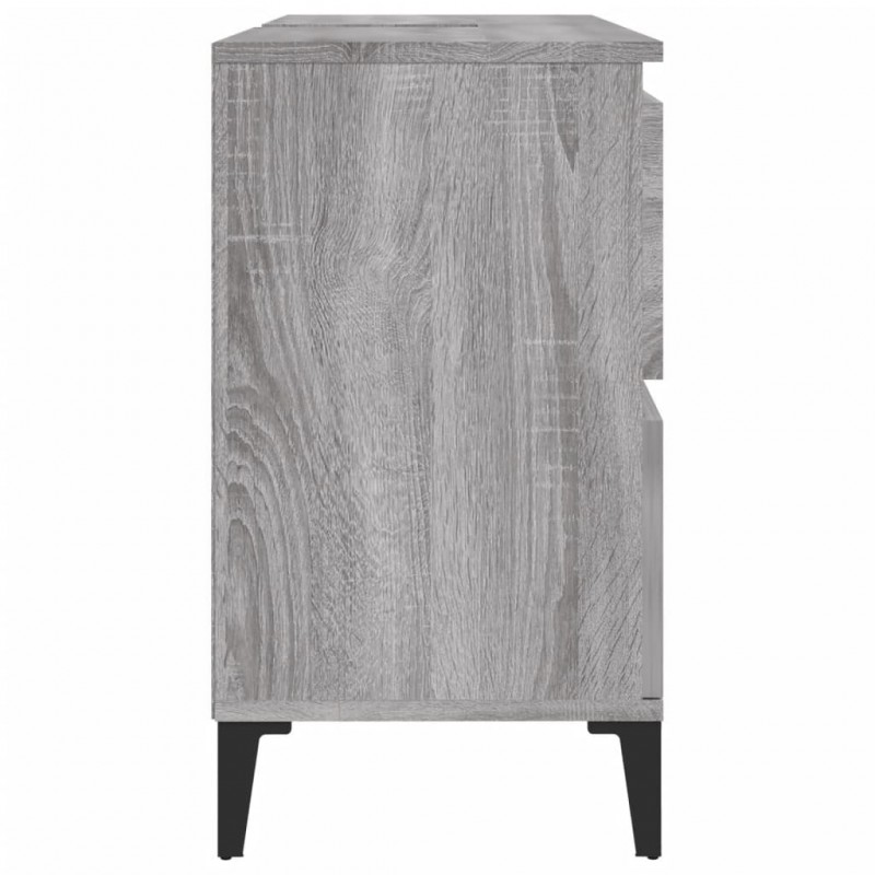 Sink Cabinet Grey Sonoma 80x33x60 cm Engineered Wood Sink Cabinet Grey Sonoma 80x33x60 cm Engineered Wood