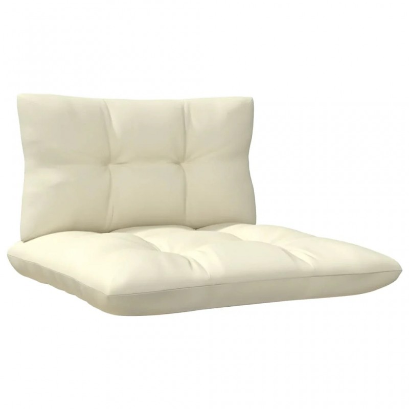 3-Seater Garden Sofa with Cream Cushions Solid Pinewood 3-Seater Garden Sofa with Cream Cushions Solid Pinewood