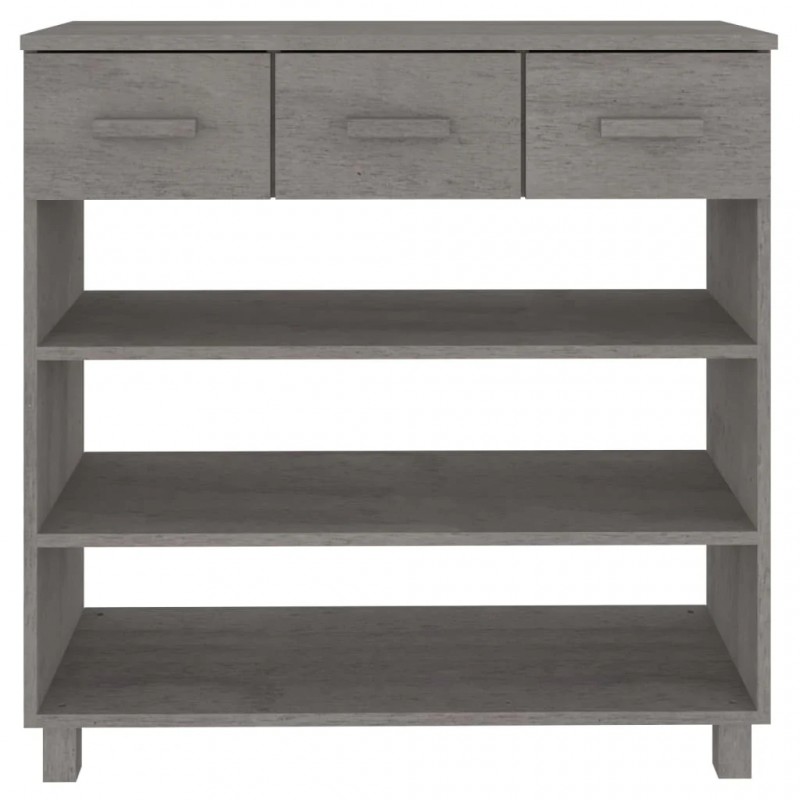 Console Table HAMAR Light Grey 90x35x90 cm Solid Wood Pine Console Table HAMAR Light Grey 90x35x90 cm Solid Wood Pine