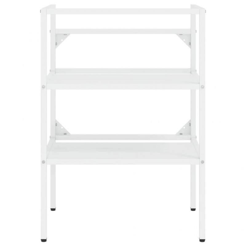 Bathroom Washbasin Frame with Built-in Basin White Iron Bathroom Washbasin Frame with Built-in Basin White Iron