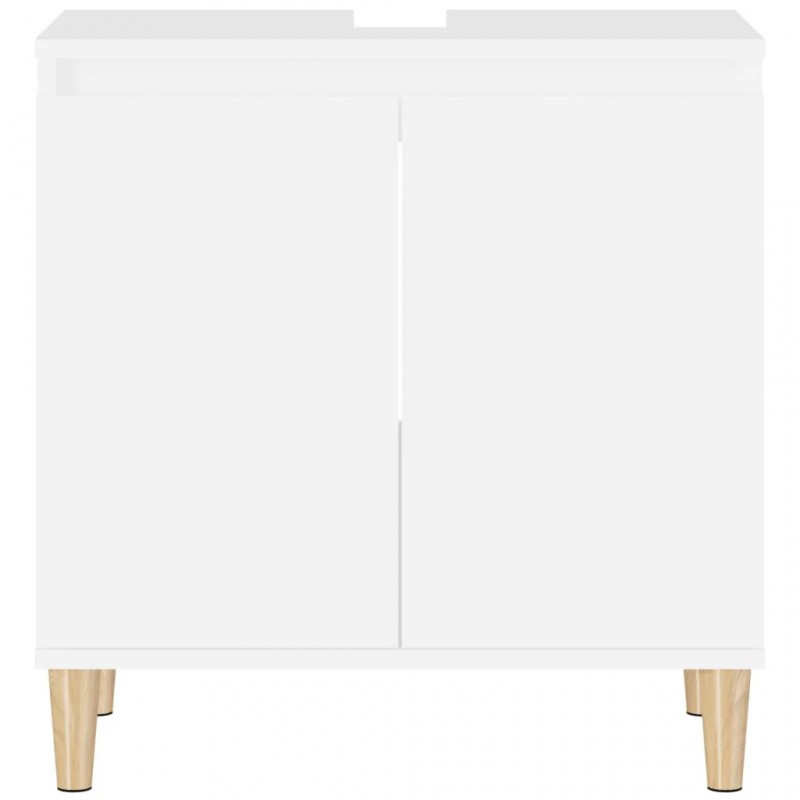 Sink Cabinet White 58x33x60 cm Engineered Wood Sink Cabinet White 58x33x60 cm Engineered Wood