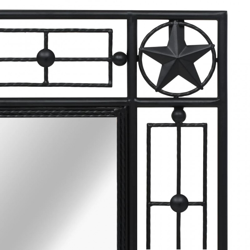 Wall Mirror Rectangular 50x80 cm Black Wall Mirror Rectangular 50x80 cm Black