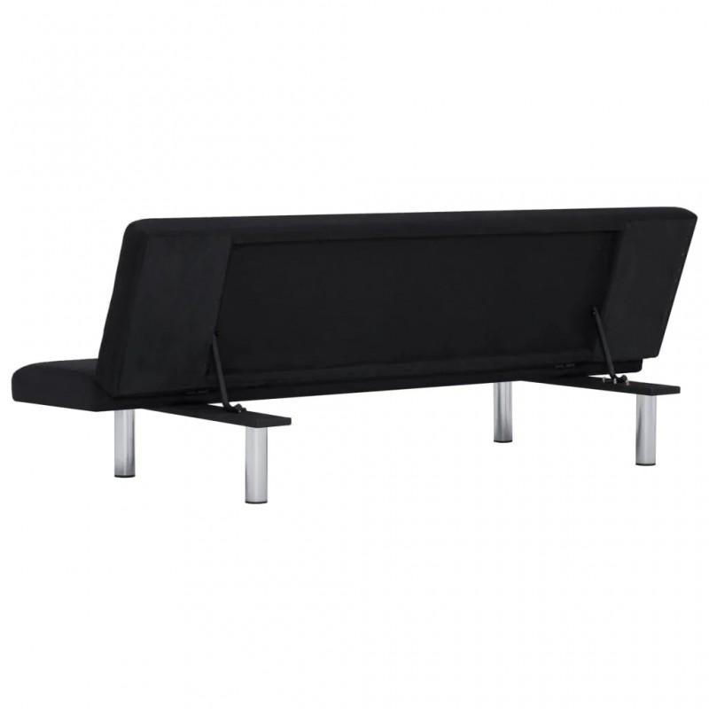 Sofa Bed Black Polyester Sofa Bed Black Polyester