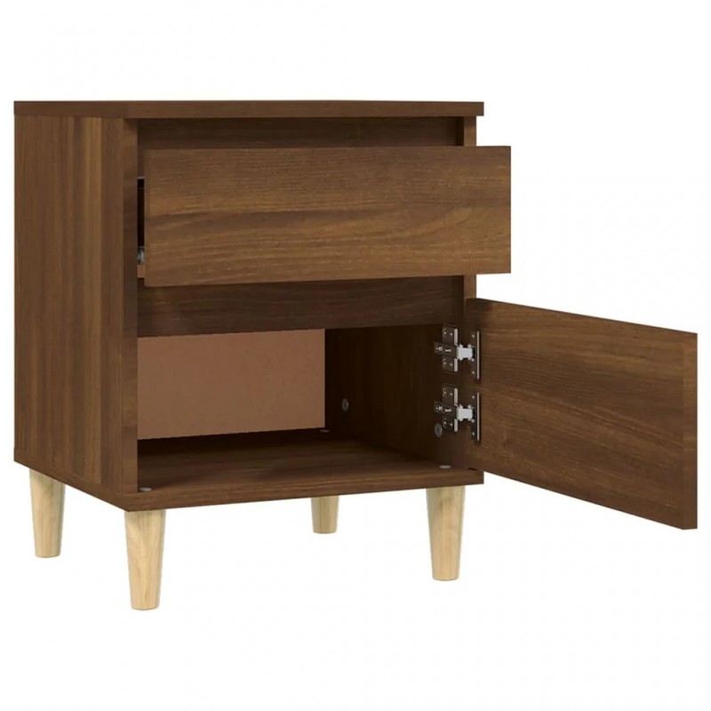 Bedside Cabinets 2 pcs Brown Oak 40x35x50 cm Bedside Cabinets 2 pcs Brown Oak 40x35x50 cm
