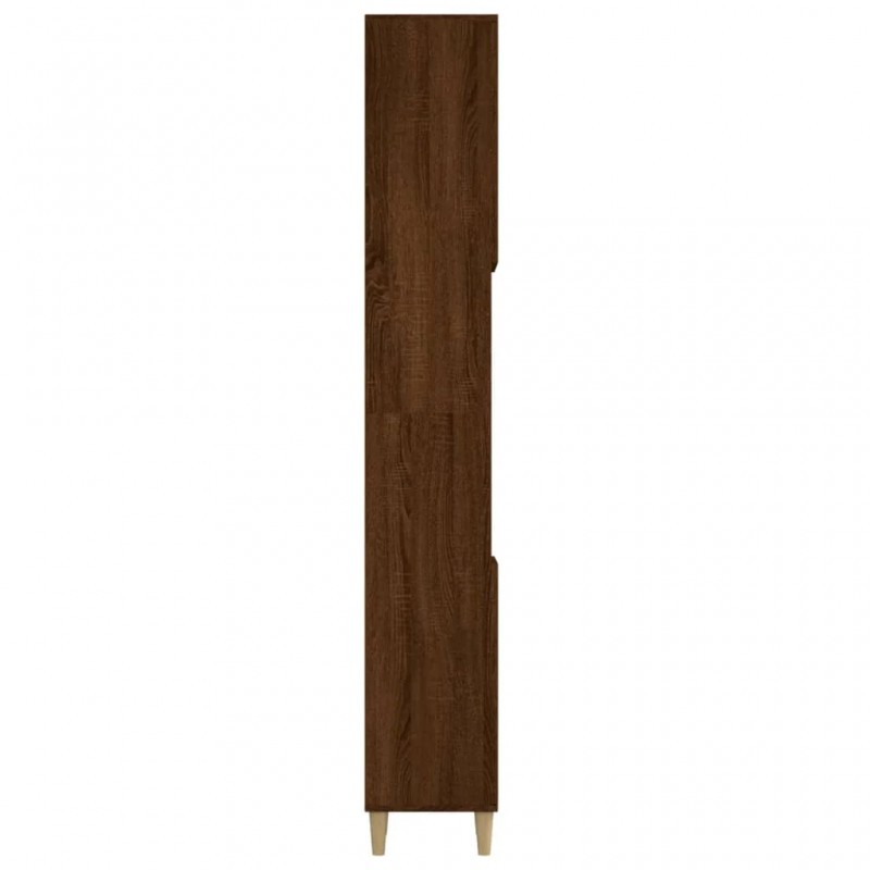Bathroom Cabinet Brown Oak 30x30x190 cm Engineered Wood Bathroom Cabinet Brown Oak 30x30x190 cm Engineered Wood