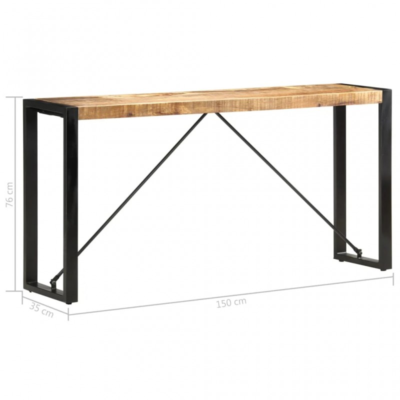 Console Table 150x35x76 cm Solid Mango Wood Console Table 150x35x76 cm Solid Mango Wood