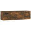 Wall Cabinets 2 pcs Smoked Oak 80x35x36.5 cm Engineered Wood