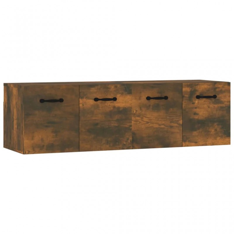 Wall Cabinets 2 pcs Smoked Oak 80x35x36.5 cm Engineered Wood Wall Cabinets 2 pcs Smoked Oak 80x35x36.5 cm Engineered Wood