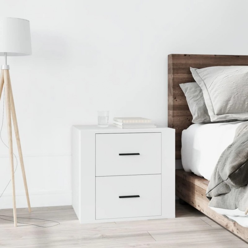 Bedside Cabinet White 50x39x47 cm Bedside Cabinet White 50x39x47 cm