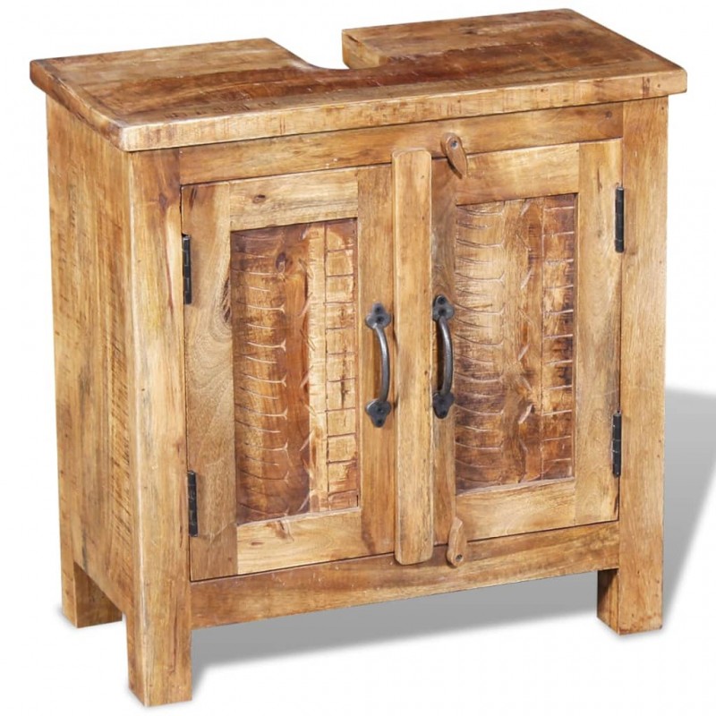Bathroom Vanity Cabinet with Mirror Solid Mango Wood Bathroom Vanity Cabinet with Mirror Solid Mango Wood