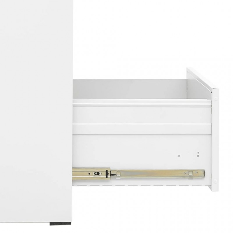 Filing Cabinet 2 Drawers White Steel Filing Cabinet 2 Drawers White Steel