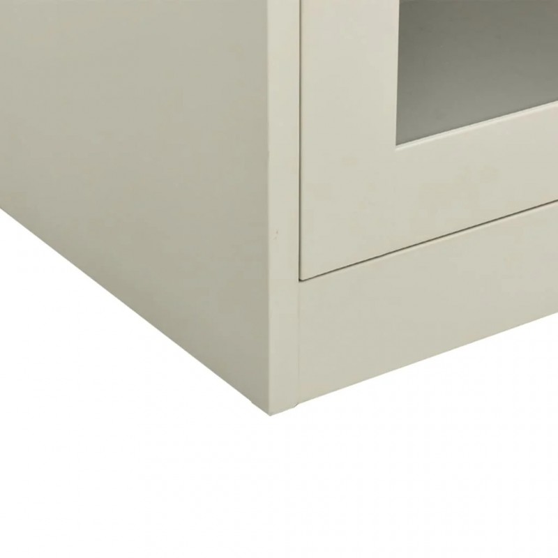 Office Cabinet Light Grey 90x40x105 cm Steel Office Cabinet Light Grey 90x40x105 cm Steel