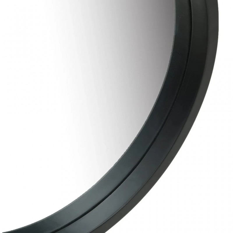 Wall Mirror with Strap 40 cm Black Wall Mirror with Strap 40 cm Black