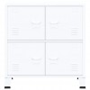 Industrial Storage Chest White 75x40x80 cm Steel