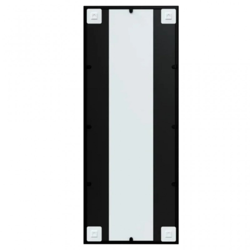 Wall Mirror Black 100x40 cm Metal Wall Mirror Black 100x40 cm Metal