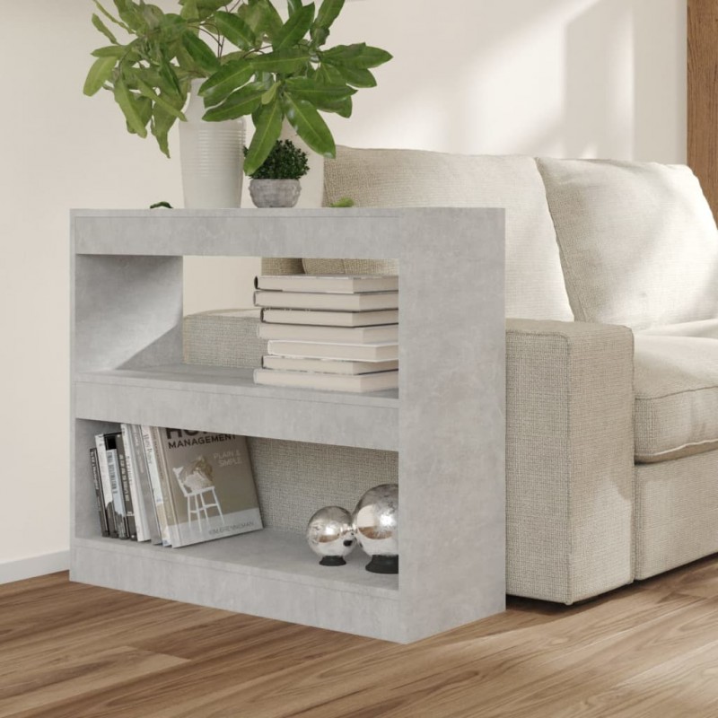 Book Cabinet/Room Divider Concrete Grey 80x30x72 cm Book Cabinet/Room Divider Concrete Grey 80x30x72 cm