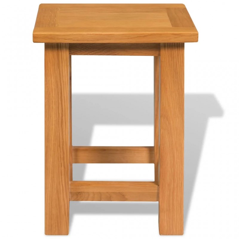 End Tables 2 pcs 27x24x37 cm Solid Oak Wood End Tables 2 pcs 27x24x37 cm Solid Oak Wood