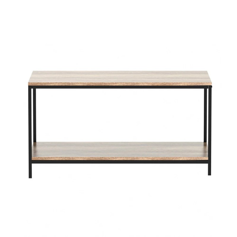 Artiss Coffee Table Rectangular 93CM Walnut Olin Artiss Coffee Table Rectangular 93CM Walnut Olin