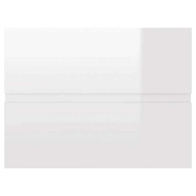 2 Piece Bathroom Furniture Set High Gloss White Engineered Wood 2 Piece Bathroom Furniture Set High Gloss White Engineered Wood