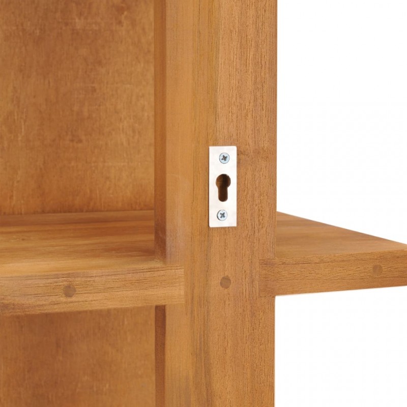 Wall Mirror with Shelves 30x30x120 cm Solid Teak Wood Wall Mirror with Shelves 30x30x120 cm Solid Teak Wood