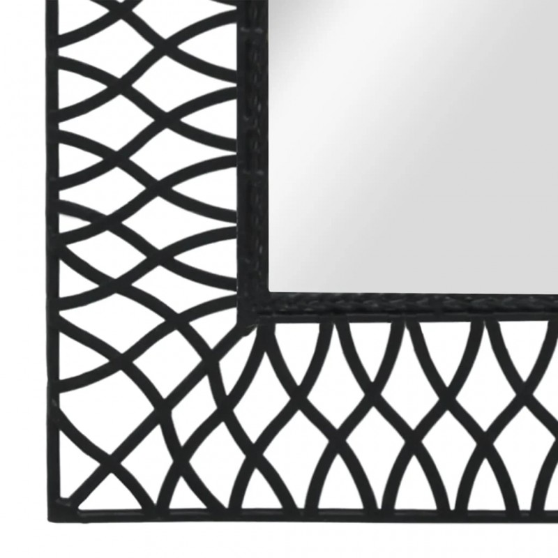 Wall Mirror Arched 50x80 cm Black Wall Mirror Arched 50x80 cm Black