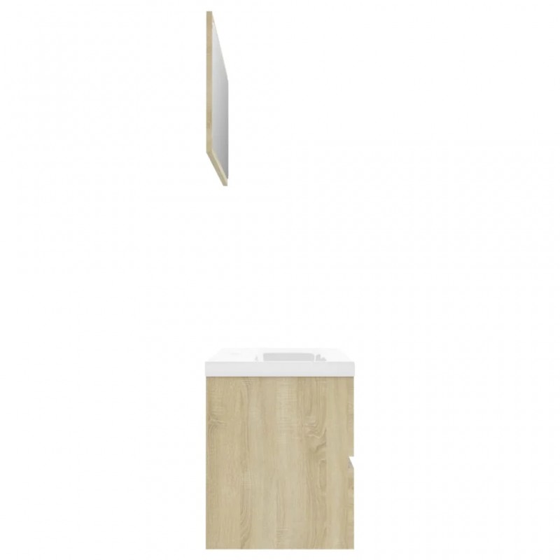 Bathroom Furniture Set Sonoma Oak Engineered Wood Bathroom Furniture Set Sonoma Oak Engineered Wood