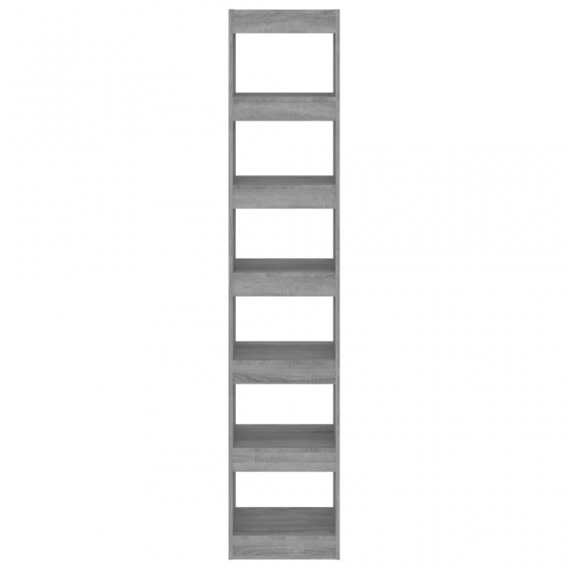 Book Cabinet/Room Divider Grey Sonoma 40x30x198 cm Book Cabinet/Room Divider Grey Sonoma 40x30x198 cm