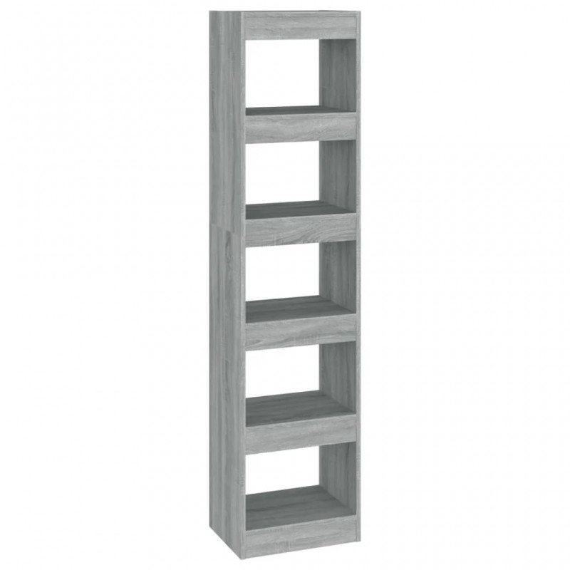 Book Cabinet/Room Divider Grey Sonoma 40x30x166 cm Book Cabinet/Room Divider Grey Sonoma 40x30x166 cm