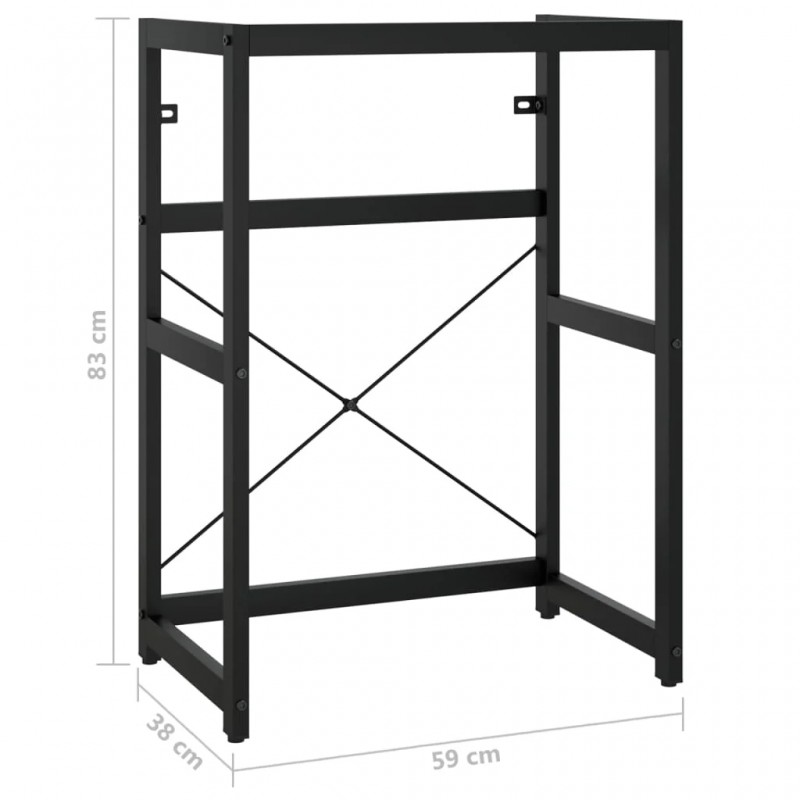Bathroom Washbasin Frame Black 59x38x83 cm Iron Bathroom Washbasin Frame Black 59x38x83 cm Iron