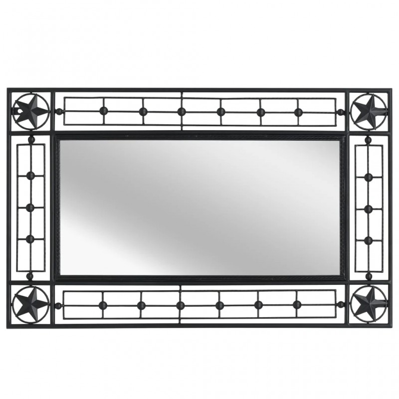 Wall Mirror Rectangular 50x80 cm Black Wall Mirror Rectangular 50x80 cm Black