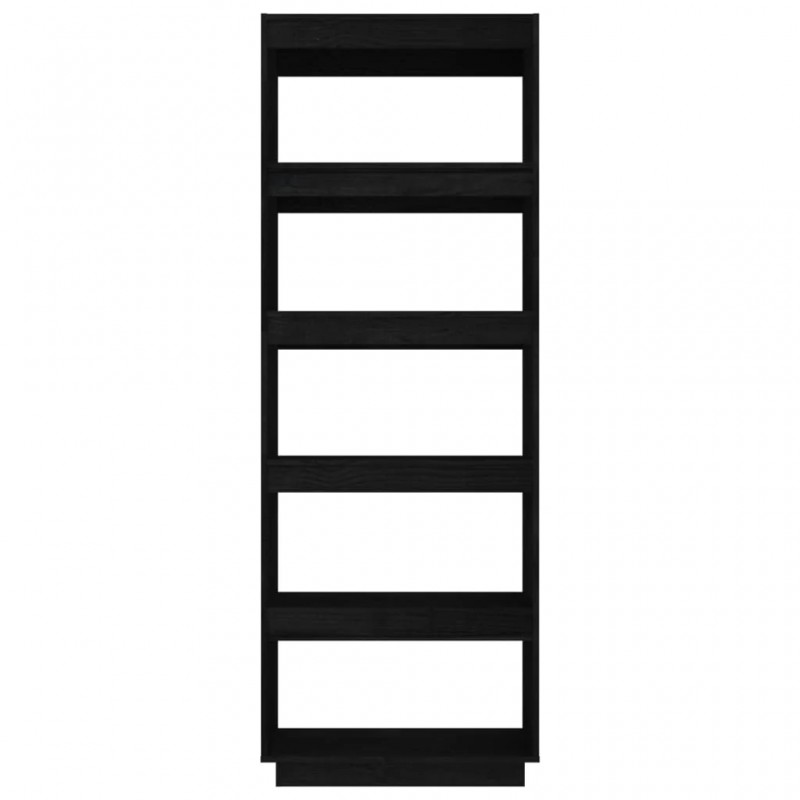Book Cabinet/Room Divider Black 60x35x167 cm Solid Pinewood Book Cabinet/Room Divider Black 60x35x167 cm Solid Pinewood