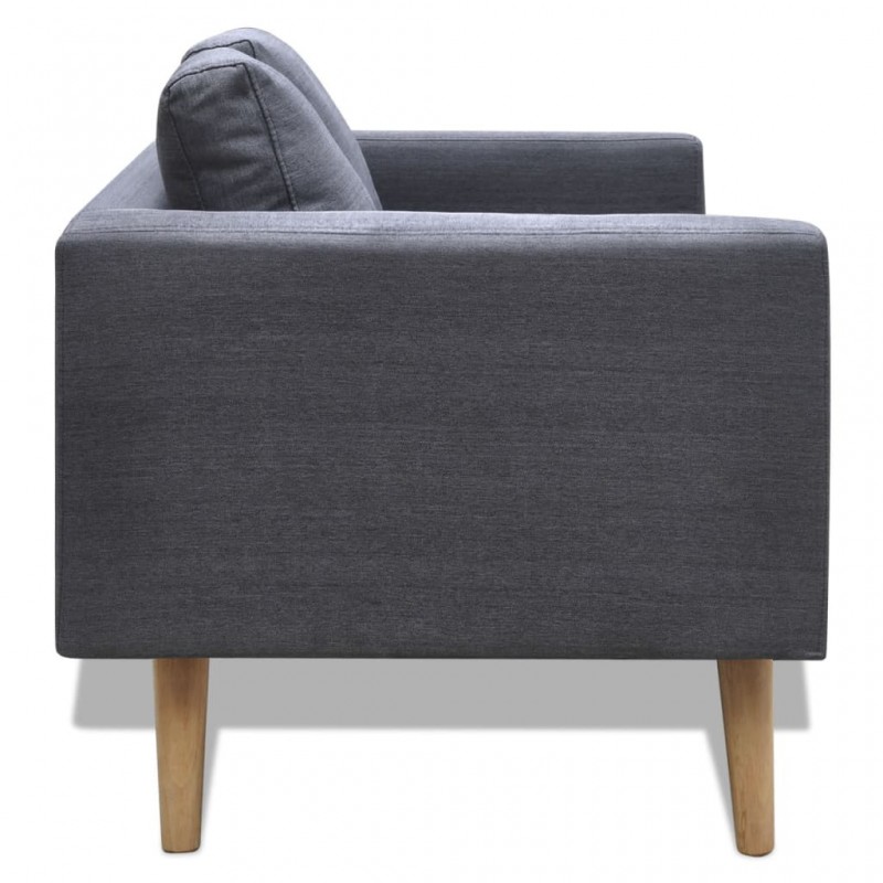 Sofa 2-Seater Fabric Dark Grey Sofa 2-Seater Fabric Dark Grey