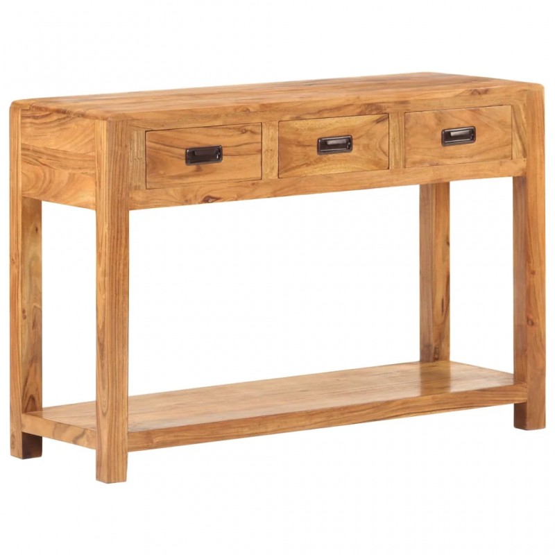 Console Table 110x40x76 cm Solid Acacia Wood Honey Finish Console Table 110x40x76 cm Solid Acacia Wood Honey Finish