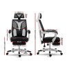 Artiss Mesh Office Chair Recliner Black White