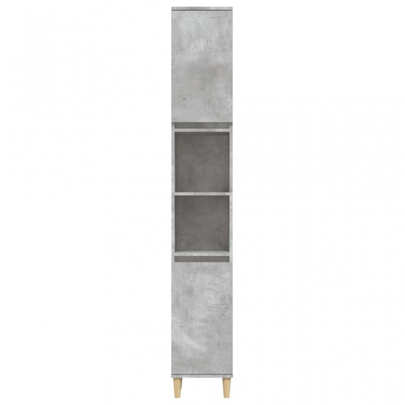 Bathroom Cabinet Concrete Grey 30x30x190 cm Engineered Wood Bathroom Cabinet Concrete Grey 30x30x190 cm Engineered Wood