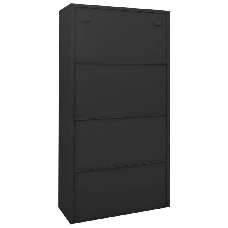Office Cabinet with Sliding Door Anthracite 90x40x180 cm Steel Office Cabinet with Sliding Door Anthracite 90x40x180 cm Steel