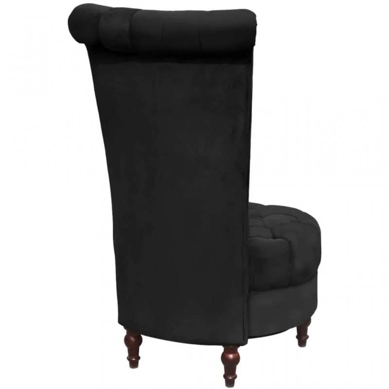 High Back Sofa Chair Black Fabric High Back Sofa Chair Black Fabric