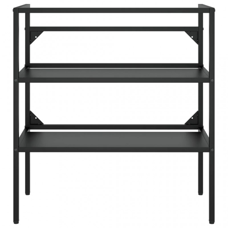 Bathroom Washbasin Frame with Built-in Basin Black Iron Bathroom Washbasin Frame with Built-in Basin Black Iron